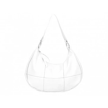 Valódi bőr női táska fehér színben S7219 White