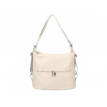 Valódi bőr női táska és hátizsák bézs színben S7151 Beige