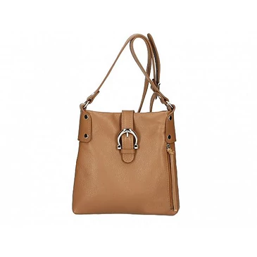 Valódi bőr női válltáska konyak színben TR234 Cognac