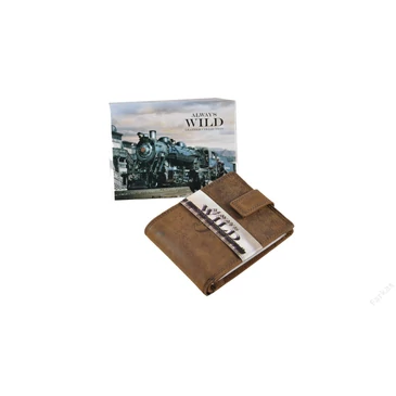 Always Wild férfi bőr pénztárca barna színben 23501