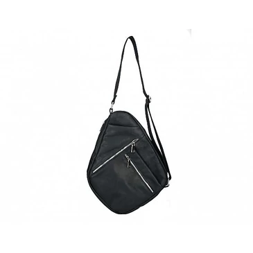 Valódi bőr férfi testtáska fekete színben TR212 Black