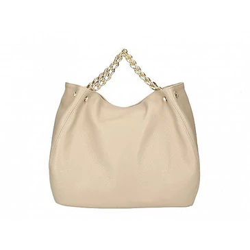 Valódi bőr női láncos táska taupe színben S7247 Taupe