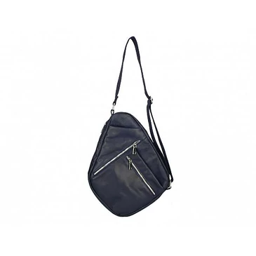 Valódi bőr férfi testtáska sötétkék színben TR212 Blue