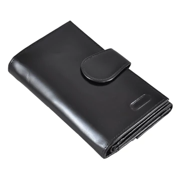 Bőr női pénztárca fekete színben 2805 Black