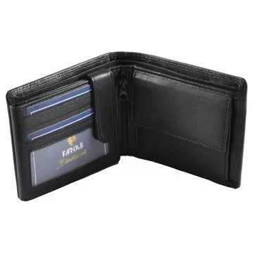 Férfi bőr pénztárca barna színben RFID védelemmel 28 Brown