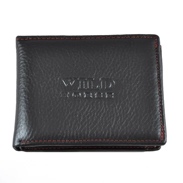 Always Wild férfi bőr pénztárca fekete színben 2F Black