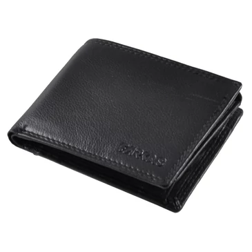 Nagy méretű Férfi bőr pénztárca fekete színben RFID védelemmel 301 Black