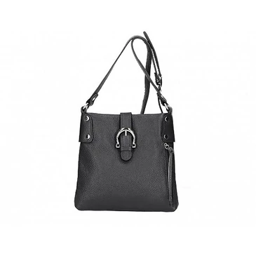 Valódi bőr női Oldaltáska fekete színben TR234 Black