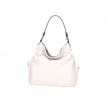 Valódi bőr női válltáska bézs színben S7192 Beige