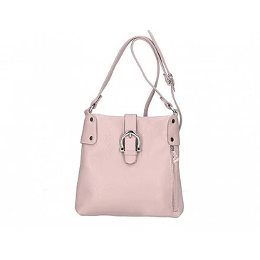 Valódi bőr női válltáska púder színben TR234 PowderPink