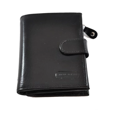 Bőr női pénztárca fekete színben 4205 Black