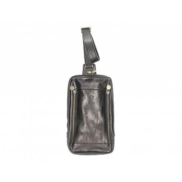 Valódi bőr férfi válltáska Fekete színben TR201 Black