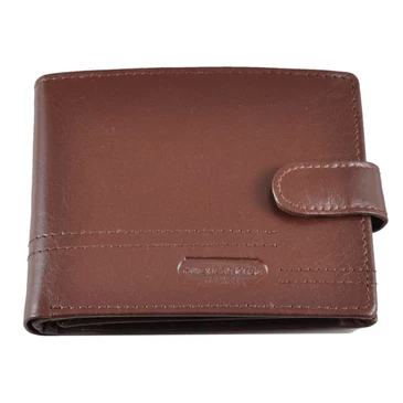 Férfi bőr pénztárca barna színben RFID védelemmel 46012 Brown