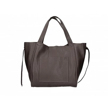 Valódi bőr női táska sötétbarna színben S7177 DarkBrown