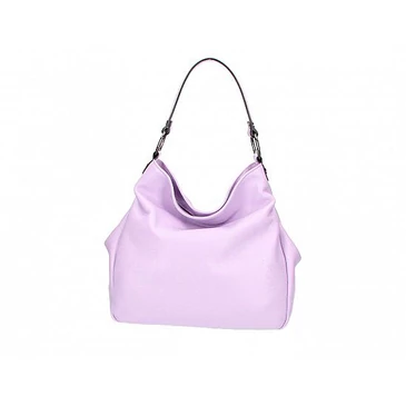 Valódi bőr női válltáska világoslila színben S7192 Lilac