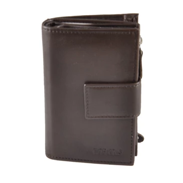 Női pénztárca bőrből RFID védelemmel 52039 Brown