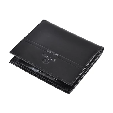Emporio Valentini férfi bőr irattartó kártyatartó fekete színben 563255 Black