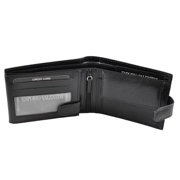 Emporio Valentini férfi bőr pénztárca piros színben 563561 Red
