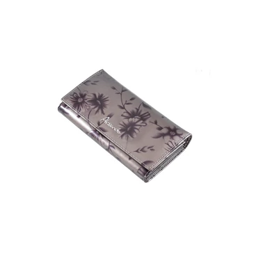 Lakk női bőr pénztárca RFID védelemmel 5848 Grey