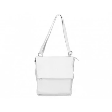 Valódi bőr női válltáska fehér színben TR223 White