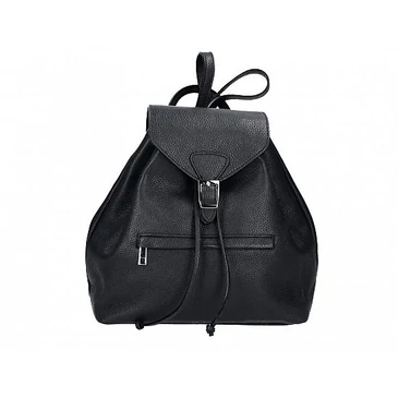 Valódi bőr női hátizsák fekete színben S7223 Black