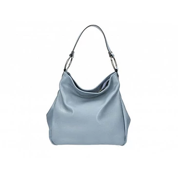 Valódi bőr női válltáska kék színben S7192 Cerulean