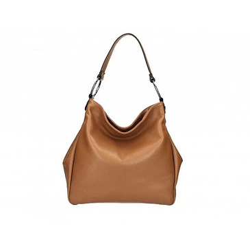 Valódi bőr női válltáska konyak színben S7192 Cognac