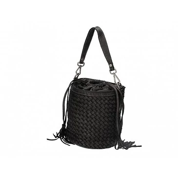 Valódi bőr női táska fekete színben S7234 Black