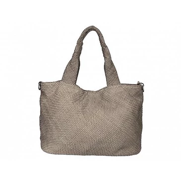 Valódi bőr női válltáska taupe színben S7216 Taupe