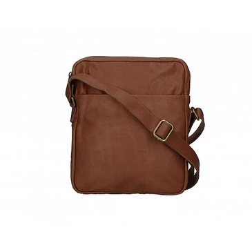 Valódi bőr férfi válltáska barna színben TR195 Brown