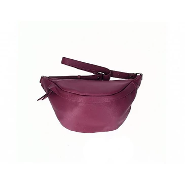 Valódi bőr női oldaltáska bordó színben TR247 Wine