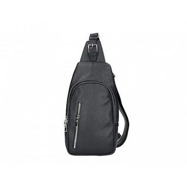 Valódi bőr női testtáska fekete színben TR229 Black