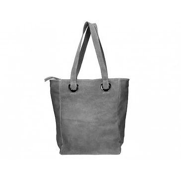 Valódi velúrbőr női válltáska sötétszürke színben S7236 DarkGrey