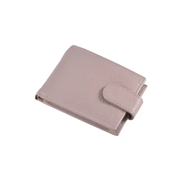 Kártyatartó nyomott virágmintával 86682 Bézs