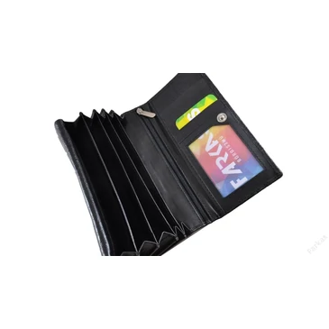 Divatos bőr női pénztárca fekete színben 8670.4.1 Black