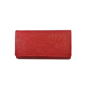 Divatos bőr női pénztárca piros színben 8671.4.2 Red