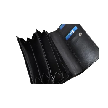 Divatos bőr női pénztárca fekete színben 8671.4.1 Black