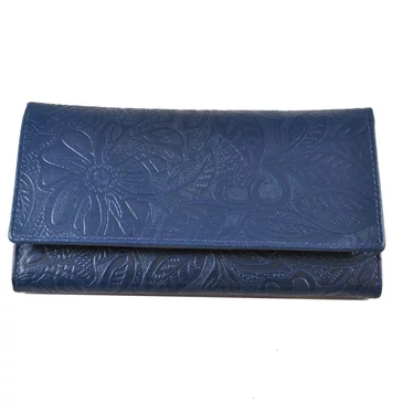 Divatos bőr női pénztárca 8672.4.2 Blue