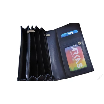 Divatos bőr női pénztárca 8672.4.1 Blue