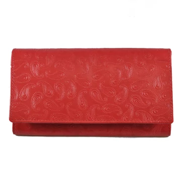 Divatos bőr női pénztárca piros színben 8672.4.1 Red