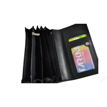 Divatos bőr női pénztárca fekete színben 8672.4.1 Black