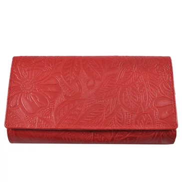 Divatos bőr női pénztárca piros színben 8674.4.2 Red