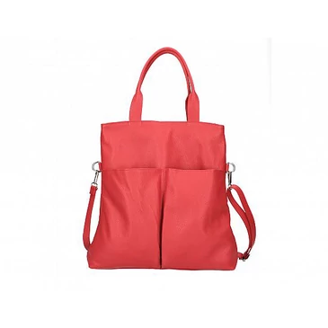 Valódi bőr női válltáska S7185 Red
