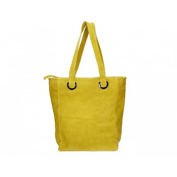 Valódi bőr női válltáska mustársárga színben S7236 Mustard