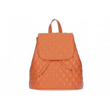 Valódi bőr női hátizsák narancs színben S7235 Papaya