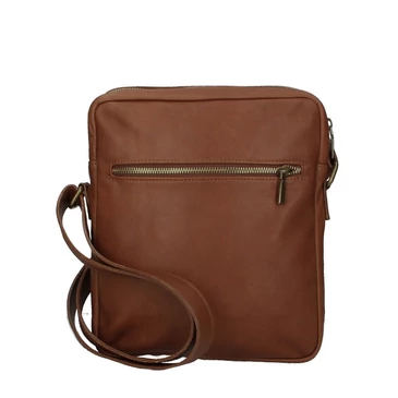 Valódi bőr férfi válltáska barna színben TR195 Brown