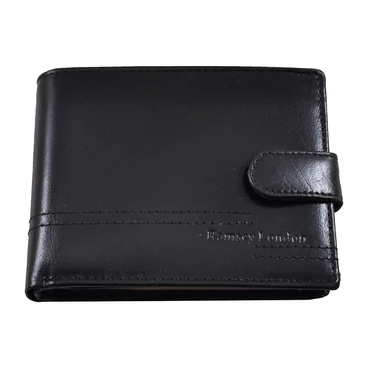 Férfi bőr pénztárca fekete színben 95460 Black