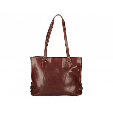 Valódi bőr női válltáska barna színben S7195 Brown