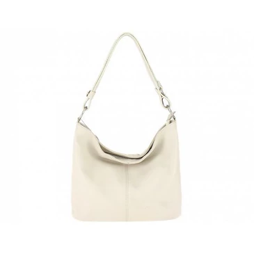 Valódi bőr női táska bézs színben