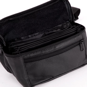 Valódi bőr brifkó övtáska L